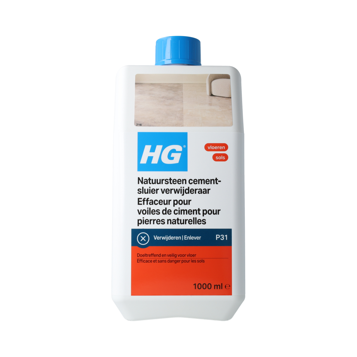 HG Natuursteen cementsluier verwijderaar 1.00 Liter