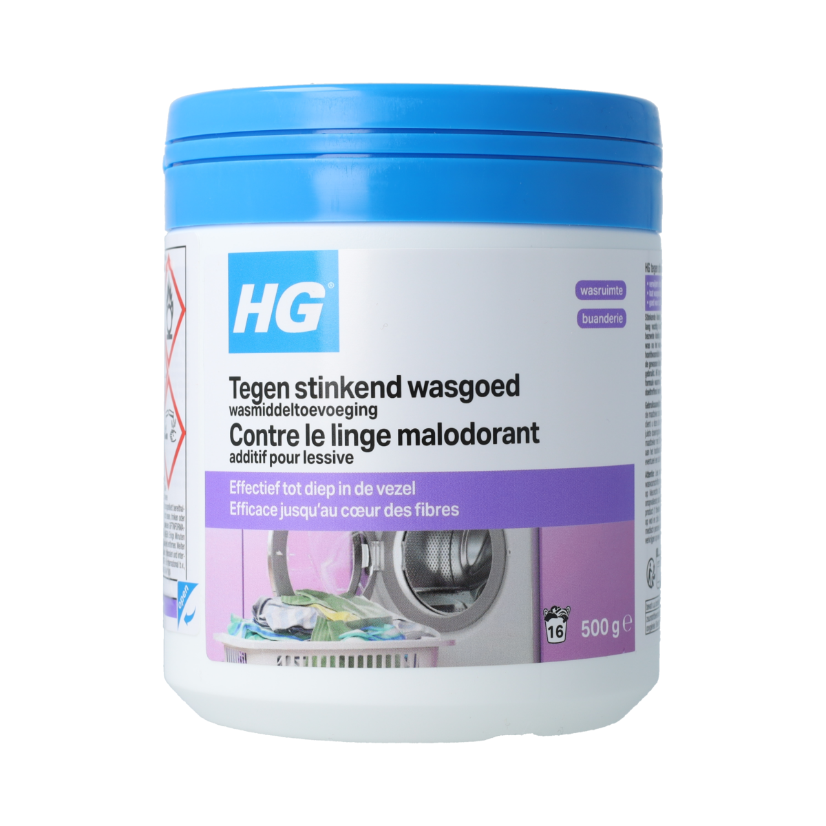 HG Wasmiddel stinkend wasgoed 500.00 Gram