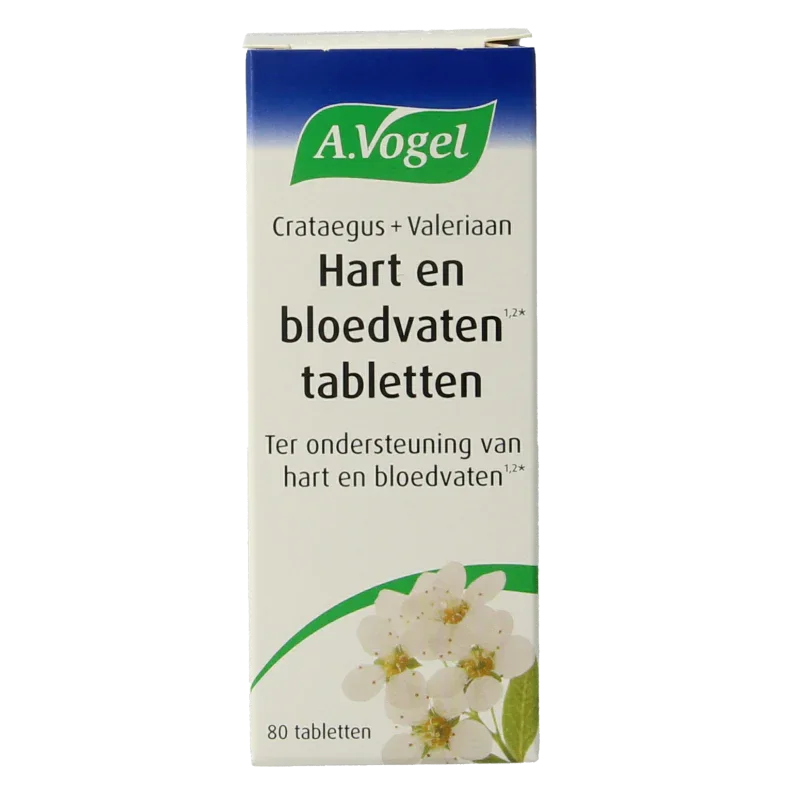 A Vogel Crataegus + valeriaan tabletten 80 Tabletten