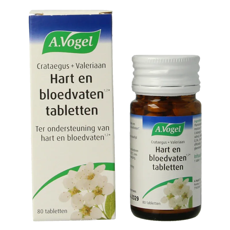 A Vogel Crataegus + valeriaan tabletten 80 Tabletten