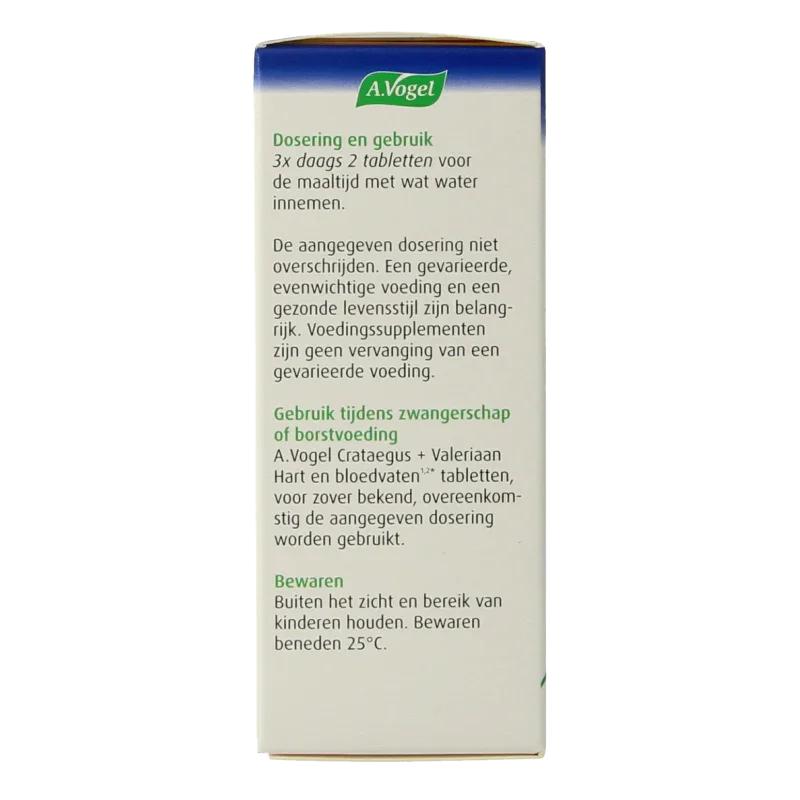 A Vogel Crataegus + valeriaan tabletten 80 Tabletten