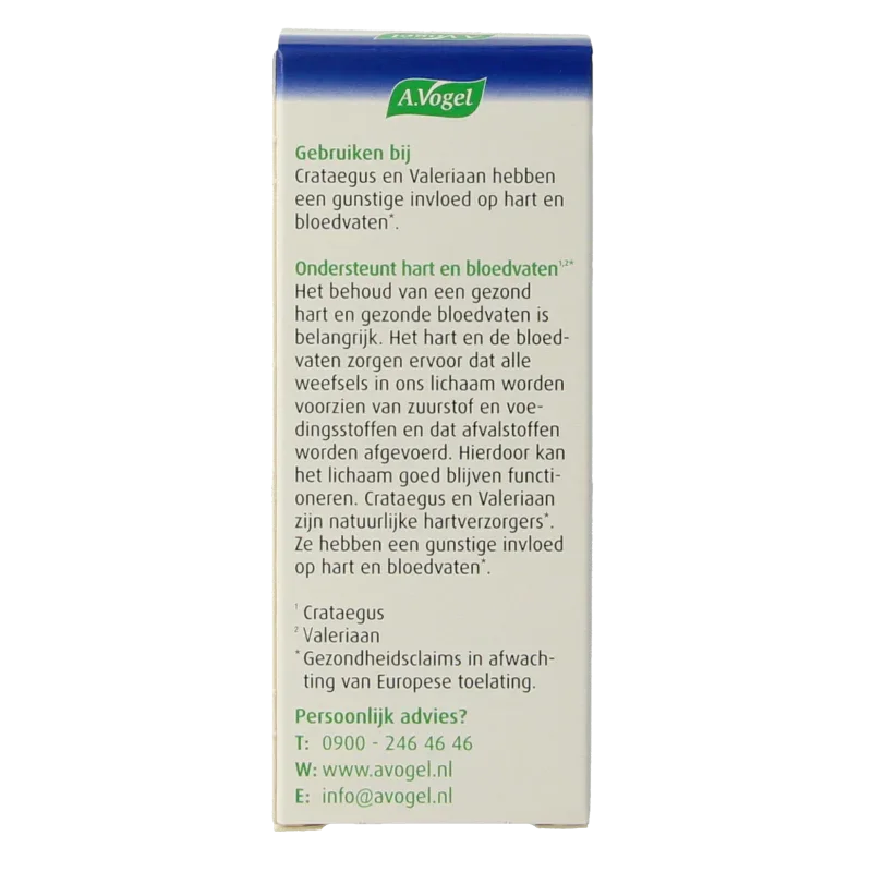 A Vogel Crataegus + valeriaan tabletten 80 Tabletten