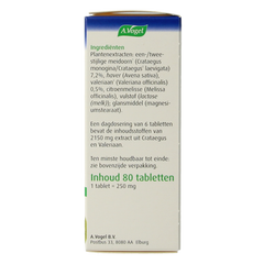 A Vogel Crataegus + valeriaan tabletten 80.00 Tabletten