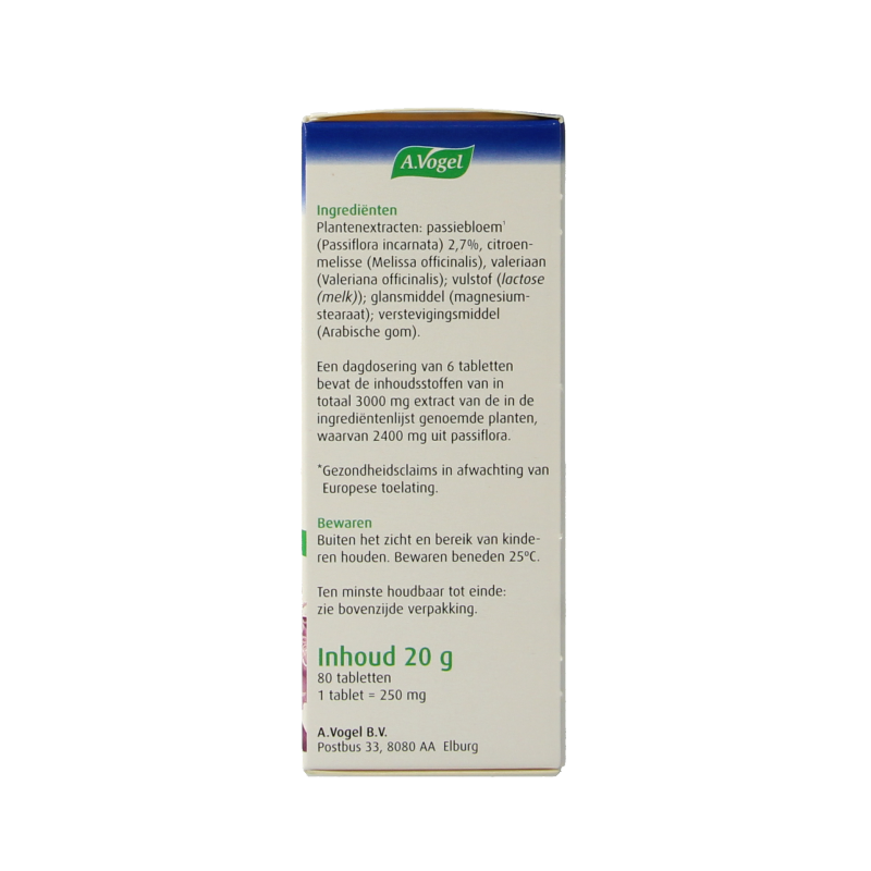 A Vogel Passiflora rustgevende tabletten 80 Tabletten