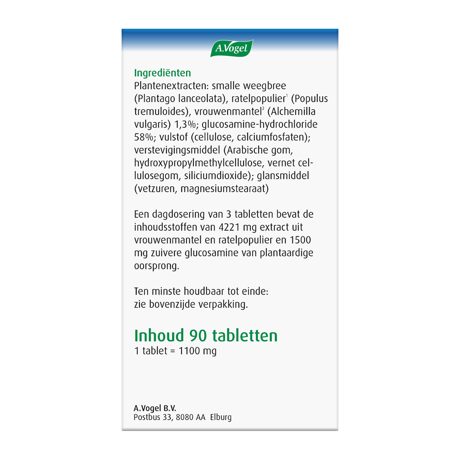 A Vogel Alchemilla glucosamine 90 Tabletten
