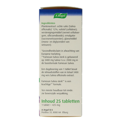 A Vogel Famosan salvia overgang sterk 25.00 Tabletten