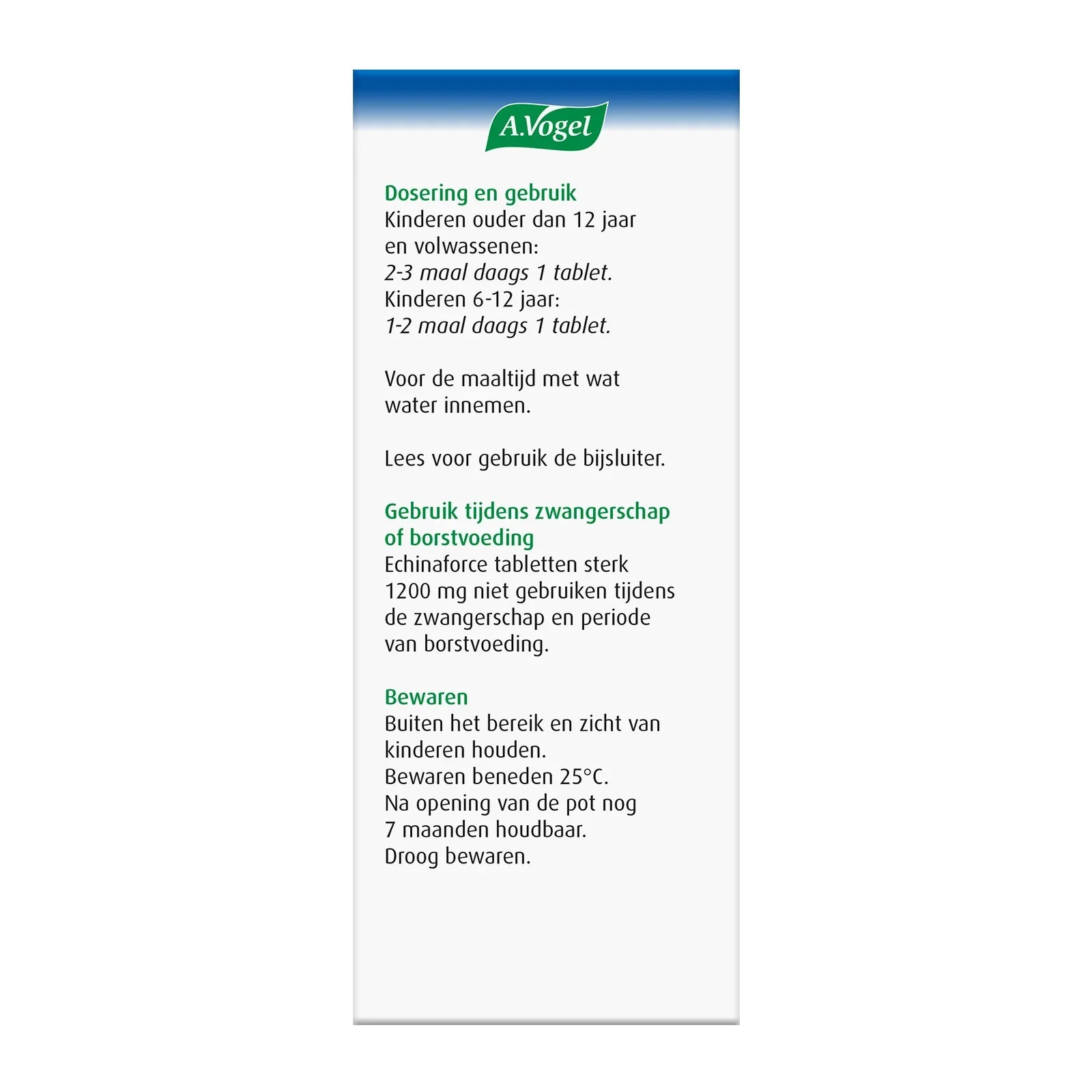 A Vogel Echinaforce tabletten sterk 1200mg 30 Tabletten