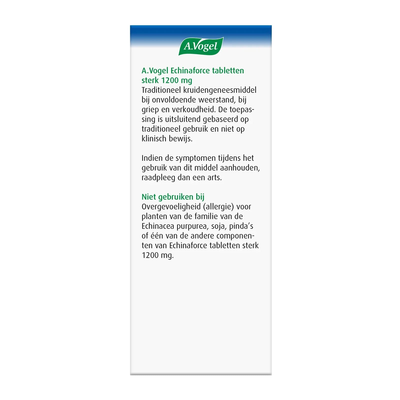 A Vogel Echinaforce tabletten sterk 1200mg 30 Tabletten