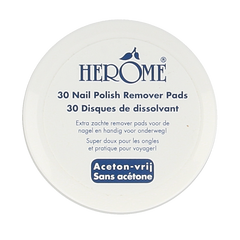 Herome Nagel caring remover pad 30 Stuks