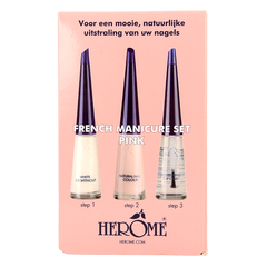 Herome French manicure set pink 3 x 10ml 1.00 Set