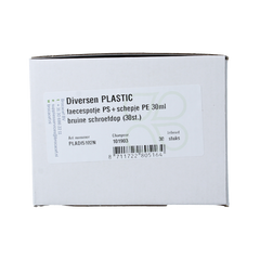 Brocacef Faecespotje PS + schepje PE 30ml 30 Stuks