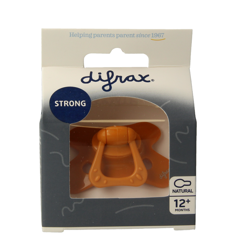 Difrax Fopspeen natural 12+ maanden assorti 1 Stuks