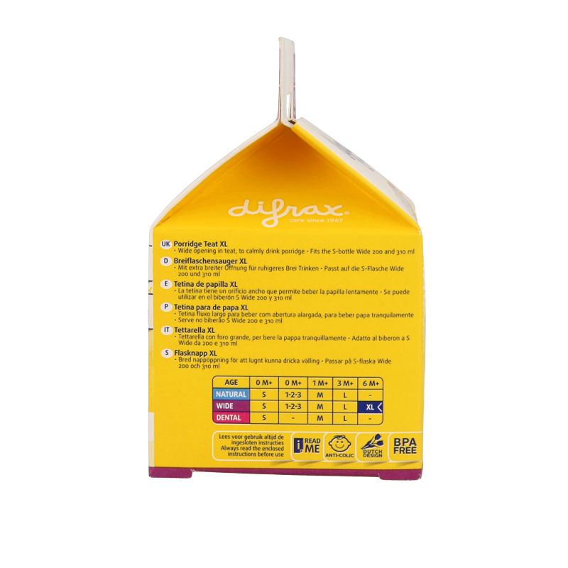 Difrax Papspeen XL 2 Stuks