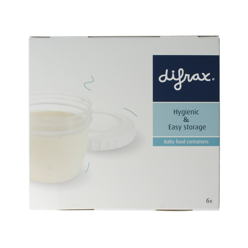 Difrax Voeding bewaarbakjes 6 Stuks