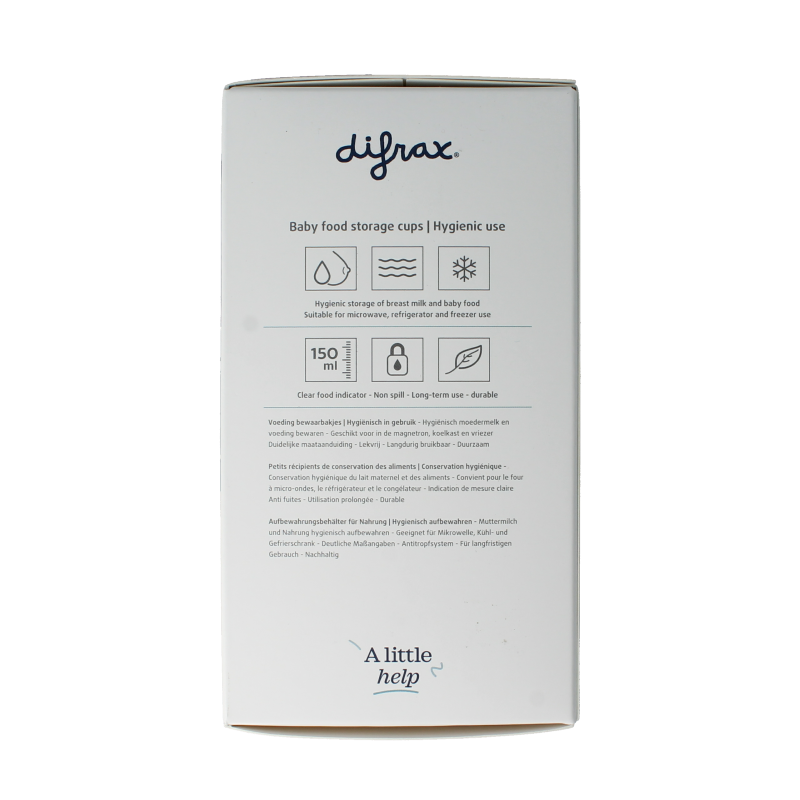 Difrax Voeding bewaarbakjes 6 Stuks