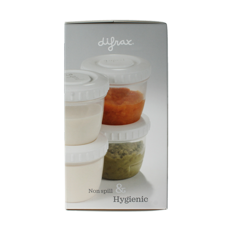 Difrax Voeding bewaarbakjes 6 Stuks