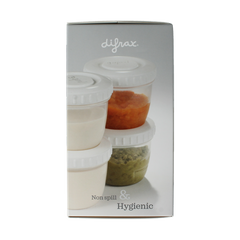 Difrax Voeding bewaarbakjes 6 Stuks