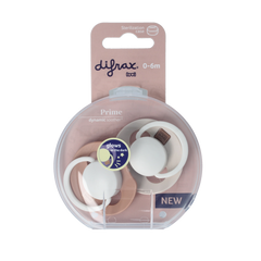 Difrax Fopspeen glow dynamic 0-6 mnd ivory/blush 2.00 Stuks