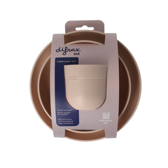Difrax Lovi eetset met beker nude 1 Set