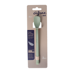 Difrax Eerste voedingslepel pistachio 2 Stuks