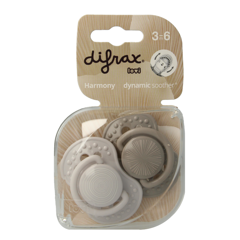 Difrax Lovi fopspeen harmony 3+ maanden assorti 1 Stuks