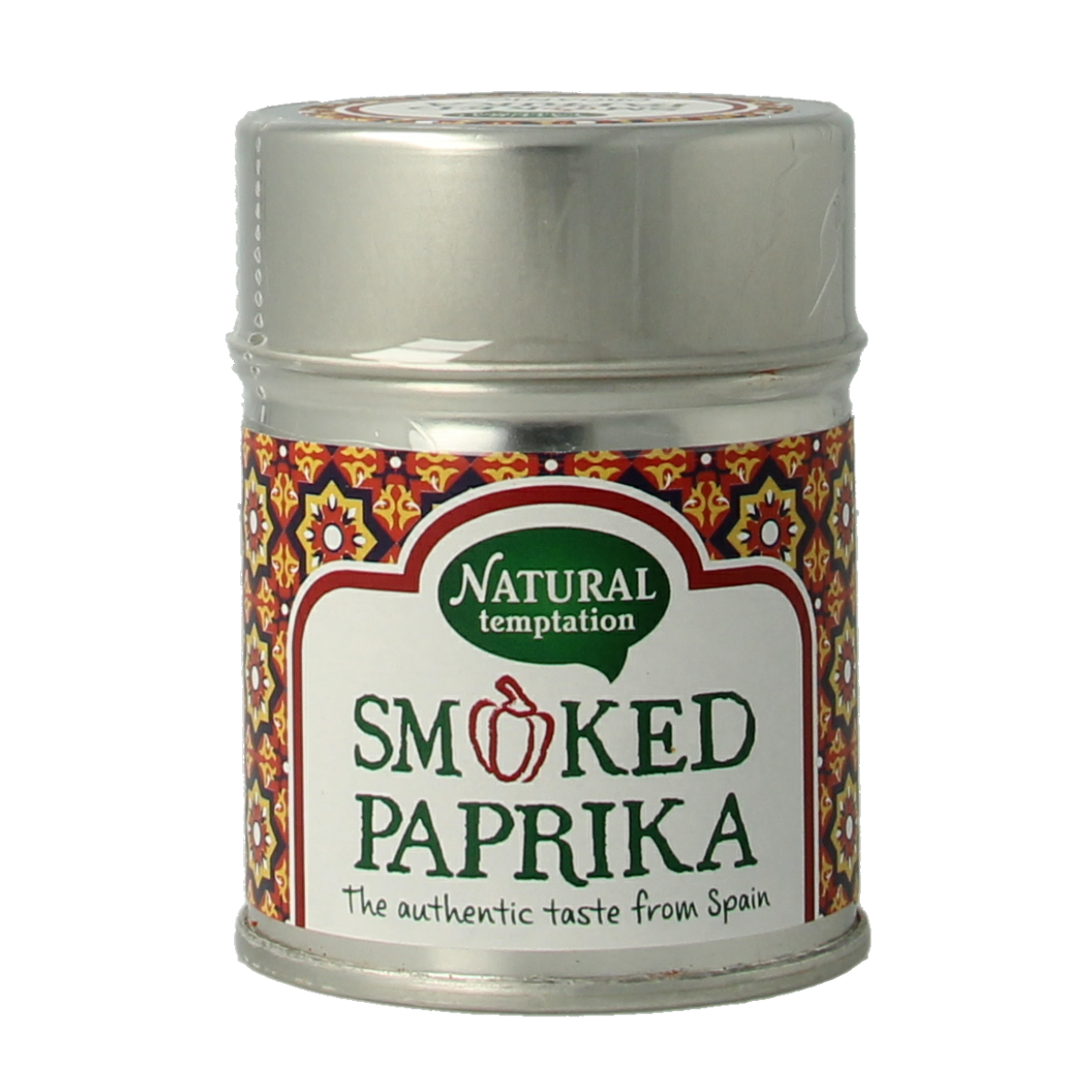 Natural Temptation Smoked paprika blikje bio 50.00 Gram