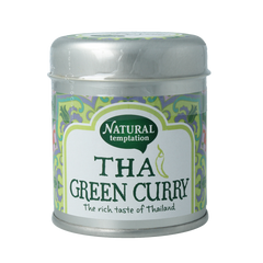 Natural Temptation Thai green curry blikje bio 35.00 Gram