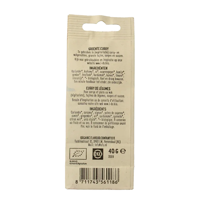 I Do Groente curry bio 40 Gram