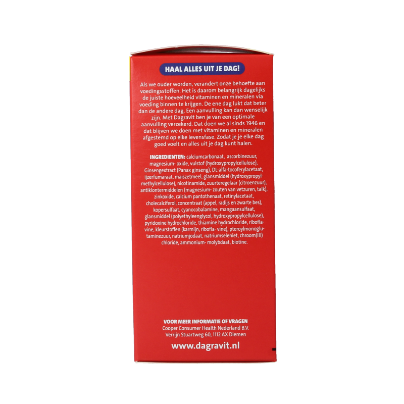 Dagravit Totaal 30 Vitaal 50+ 100 Tabletten