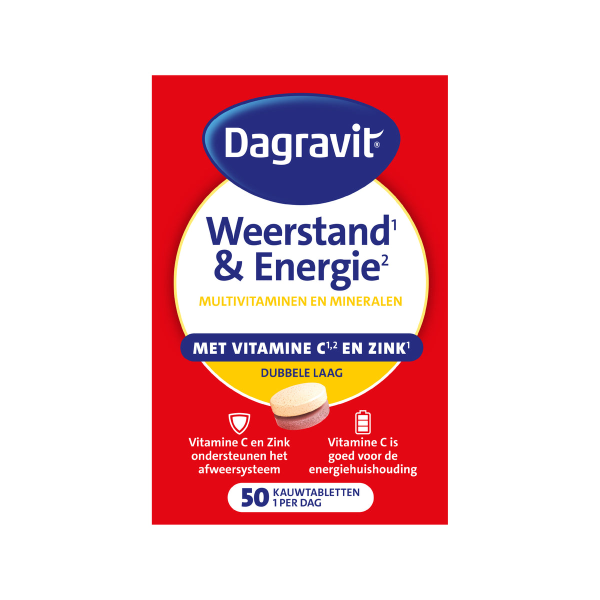 Dagravit Totaal 30 weerstand & energie 50 Tabletten