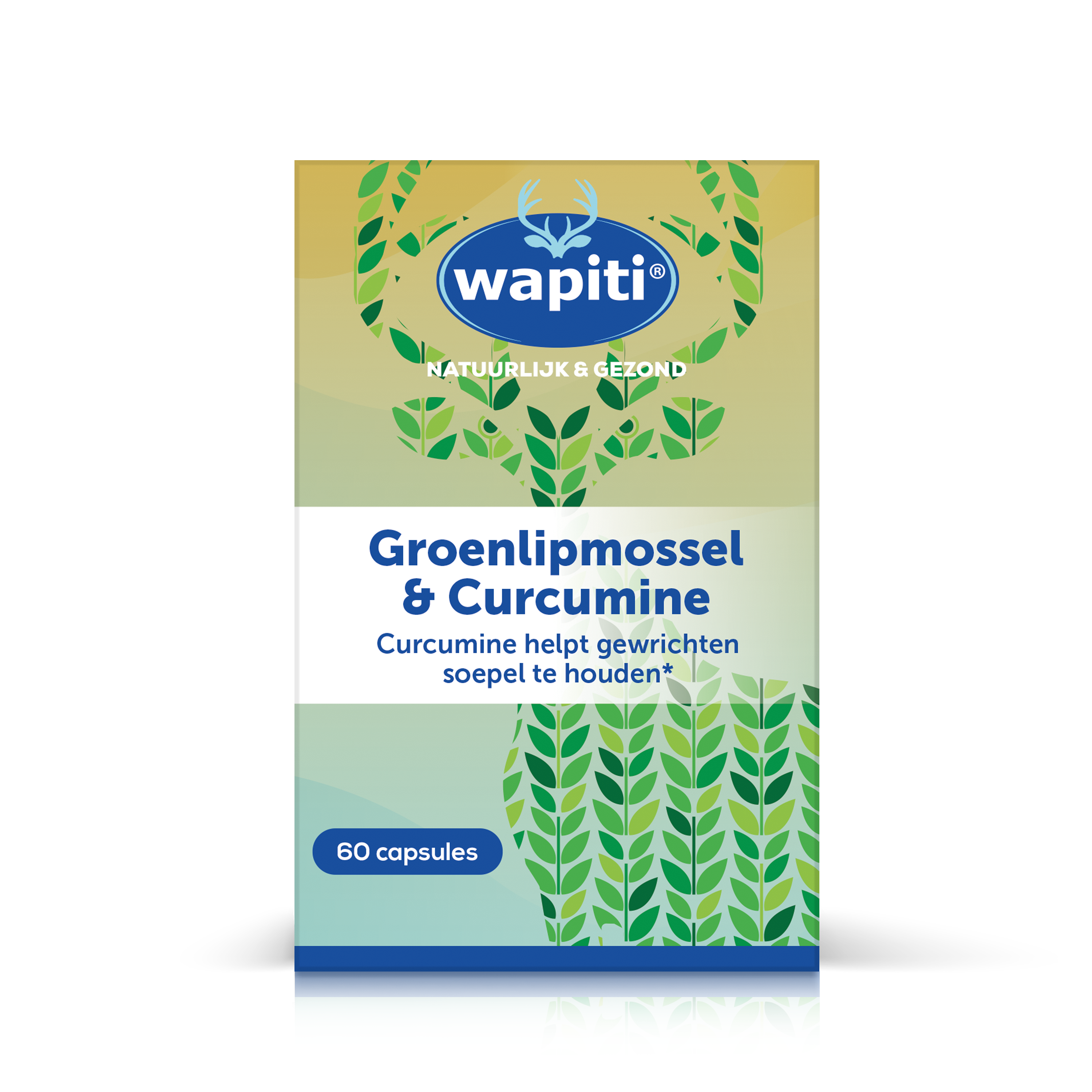 Wapiti Groenlipmossel & curcuma 60 Capsules