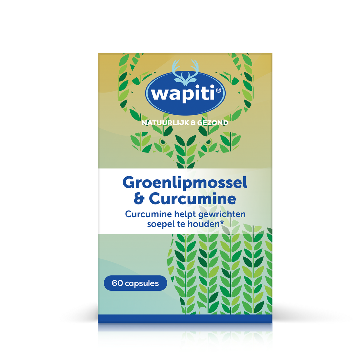 Wapiti Groenlipmossel & curcuma 60 Capsules