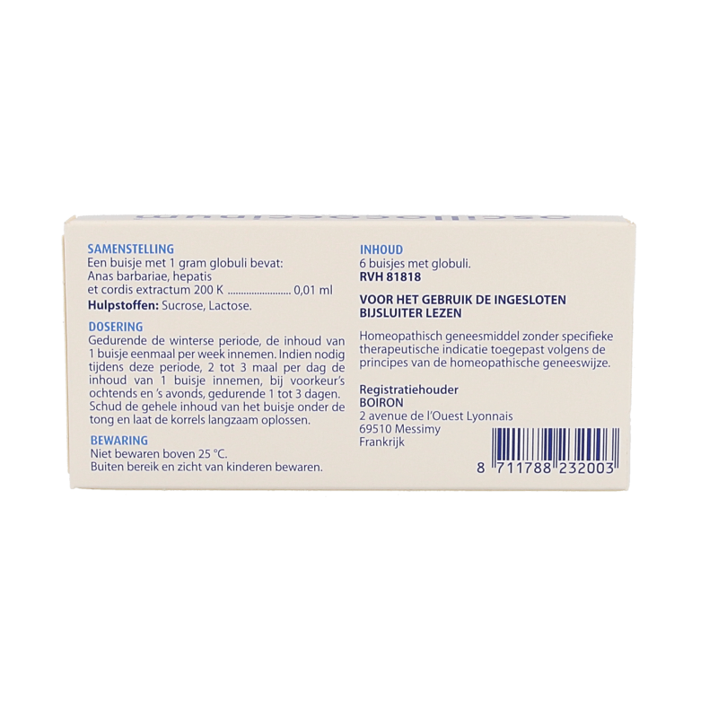 Boiron Oscillococcinum 6 Stuks