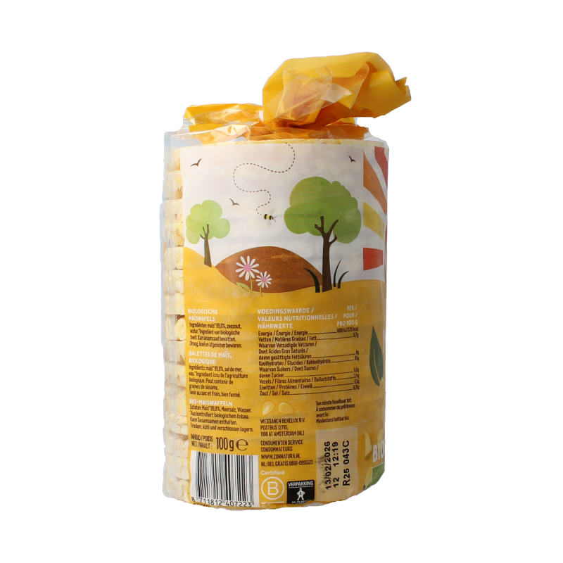 Zonnatura Maiswafels bio 100 Gram