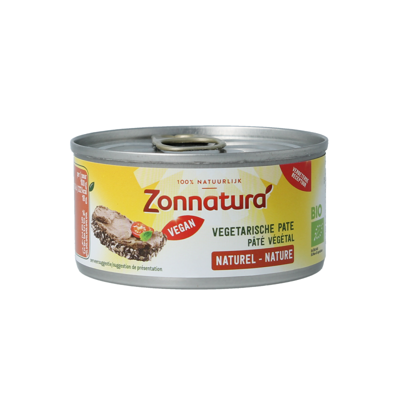 Zonnatura Vegetarische pate naturel bio 125 Gram