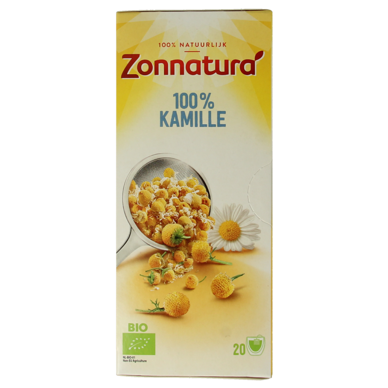 Zonnatura Kamille thee 100% bio 20 Zakjes