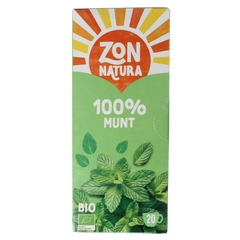 Zonnatura Munt thee 100% bio 20 Zakjes