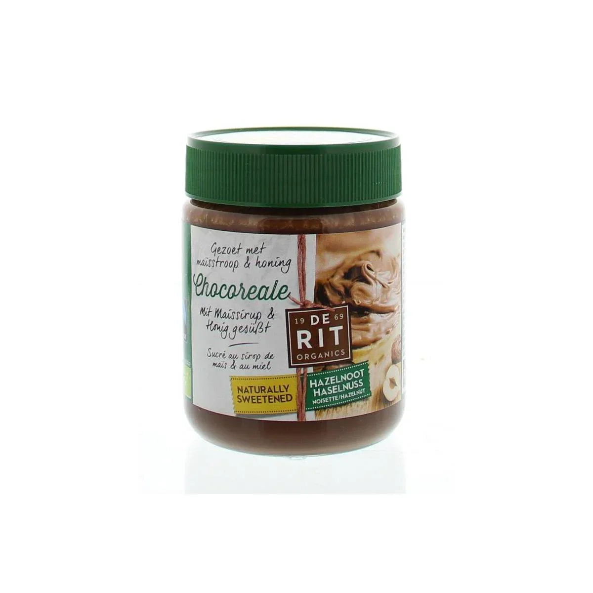De Rit Chocoreale hazelnootpasta natural sweetener bio 270 Gram