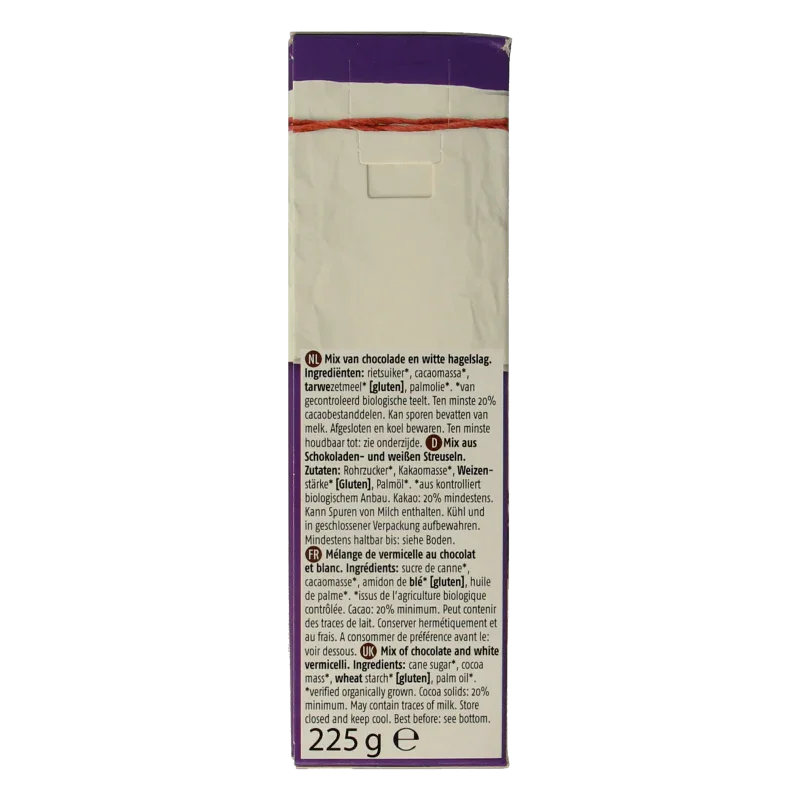 De Rit Chocoreale hagelslag mix bio 225 Gram