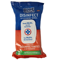 Blue Wonder Desinfect & cleaning wipes 72.00 Stuks
