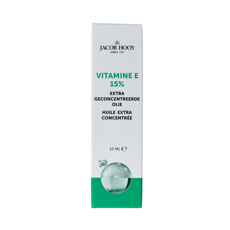 Jacob Hooy Vitamine E olie 15% concentraat 156 Milliliter