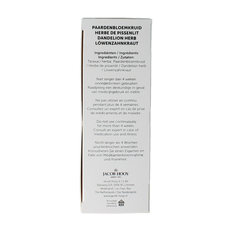 Jacob Hooy Kruidendrank paardenbloem 20 Zakjes