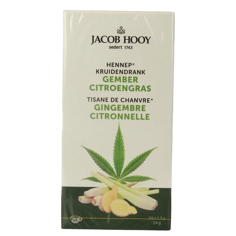 Jacob Hooy Hennep gember citroengras 12 Stuks