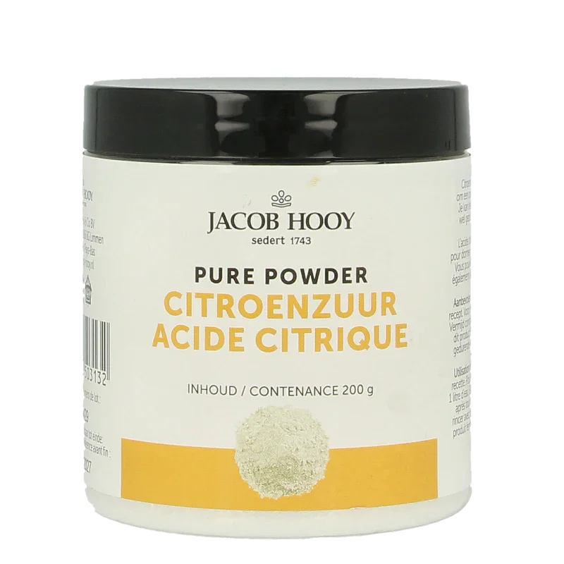 Jacob Hooy Citroenzuur pot 200 Gram
