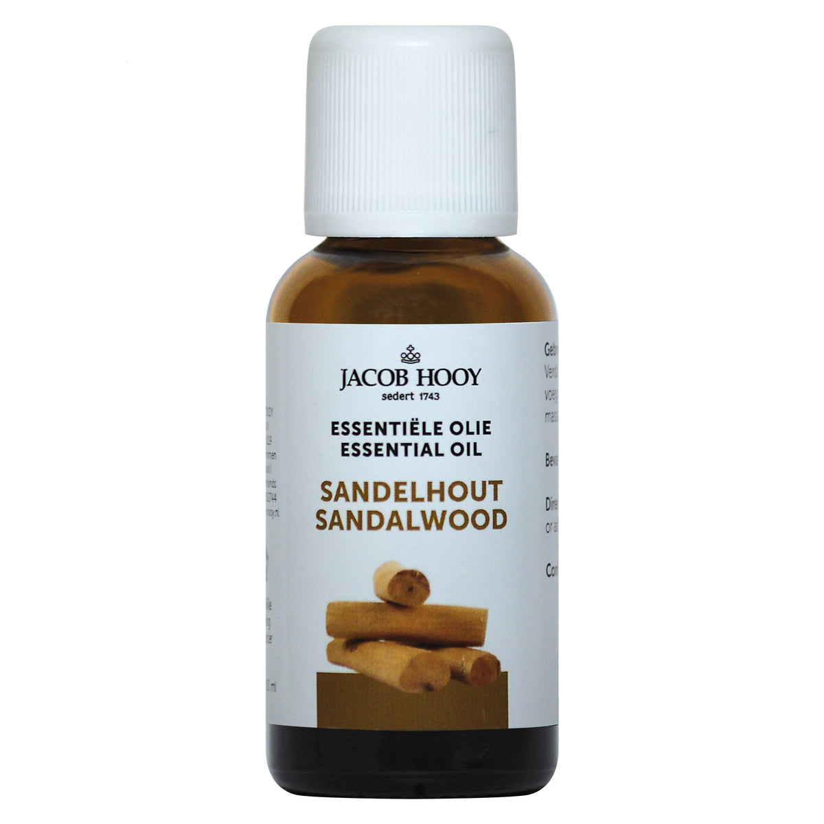 Jacob Hooy Sandelhout olie 30 Milliliter