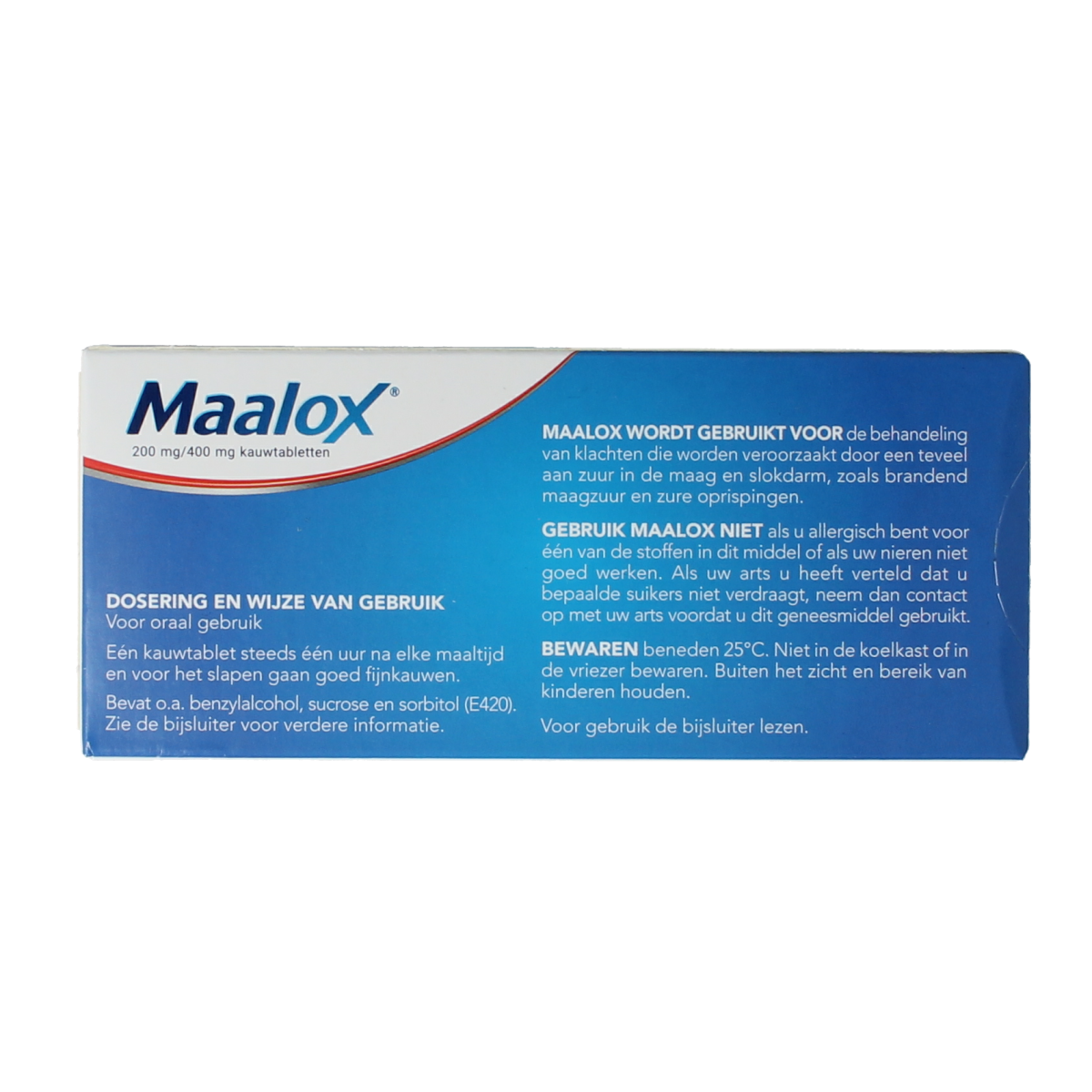 Maalox Kauwtabletten 200/400mg 20.00 Kauwtabletten