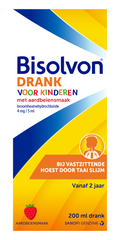 Bisolvon Drank kind aardbei 200 Milliliter