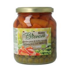 Bionova Doperwten met wortel bio 350 Gram
