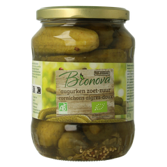Bionova Augurken zoet zuur bio 670 Gram