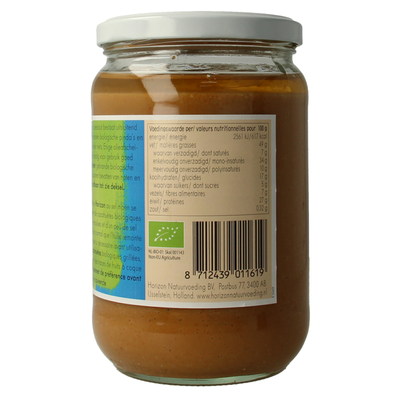 Horizon Pindakaas met zeezout eko bio 650 Gram